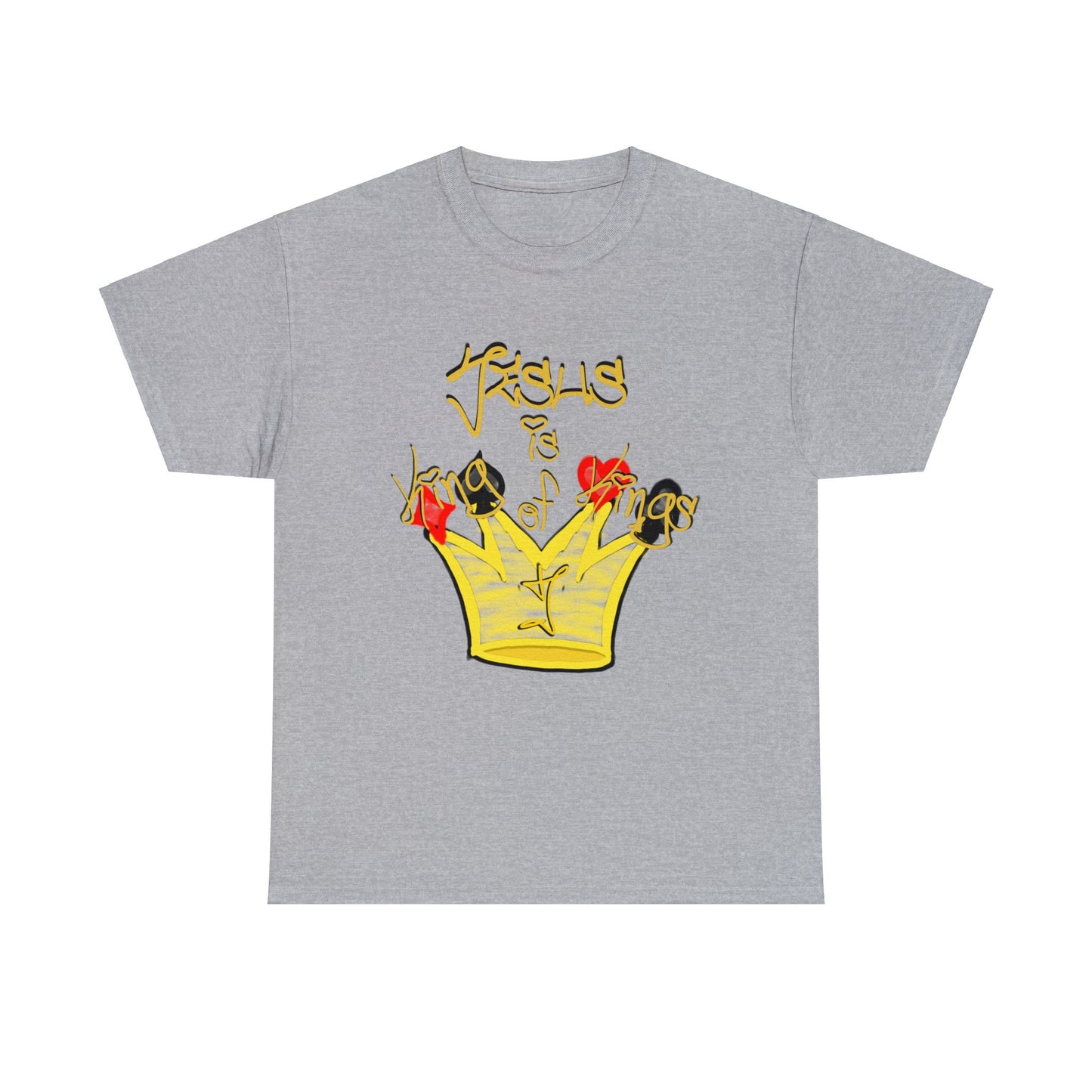 He is... Jesus; KING of KINGS version multi color Heavy Cotton Tee