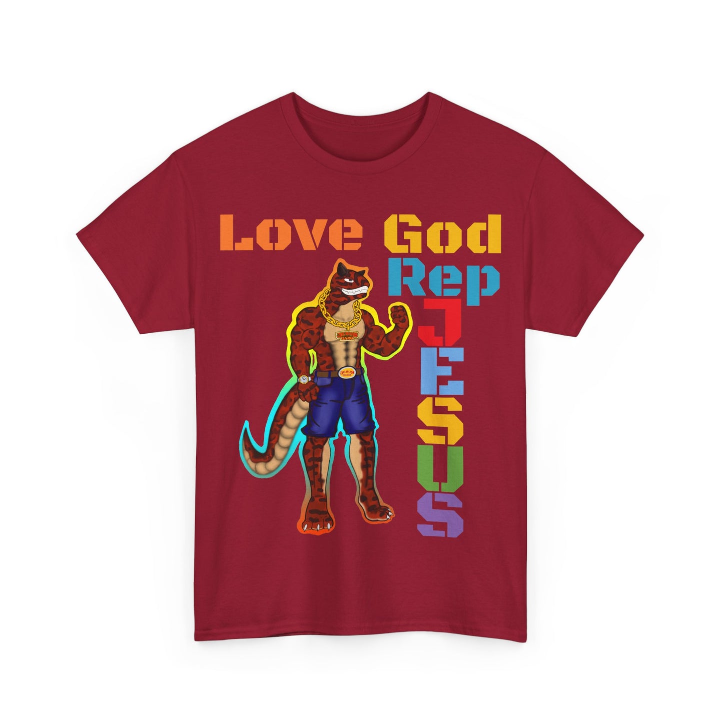 Love God Rep Jesus Top Carno Tee