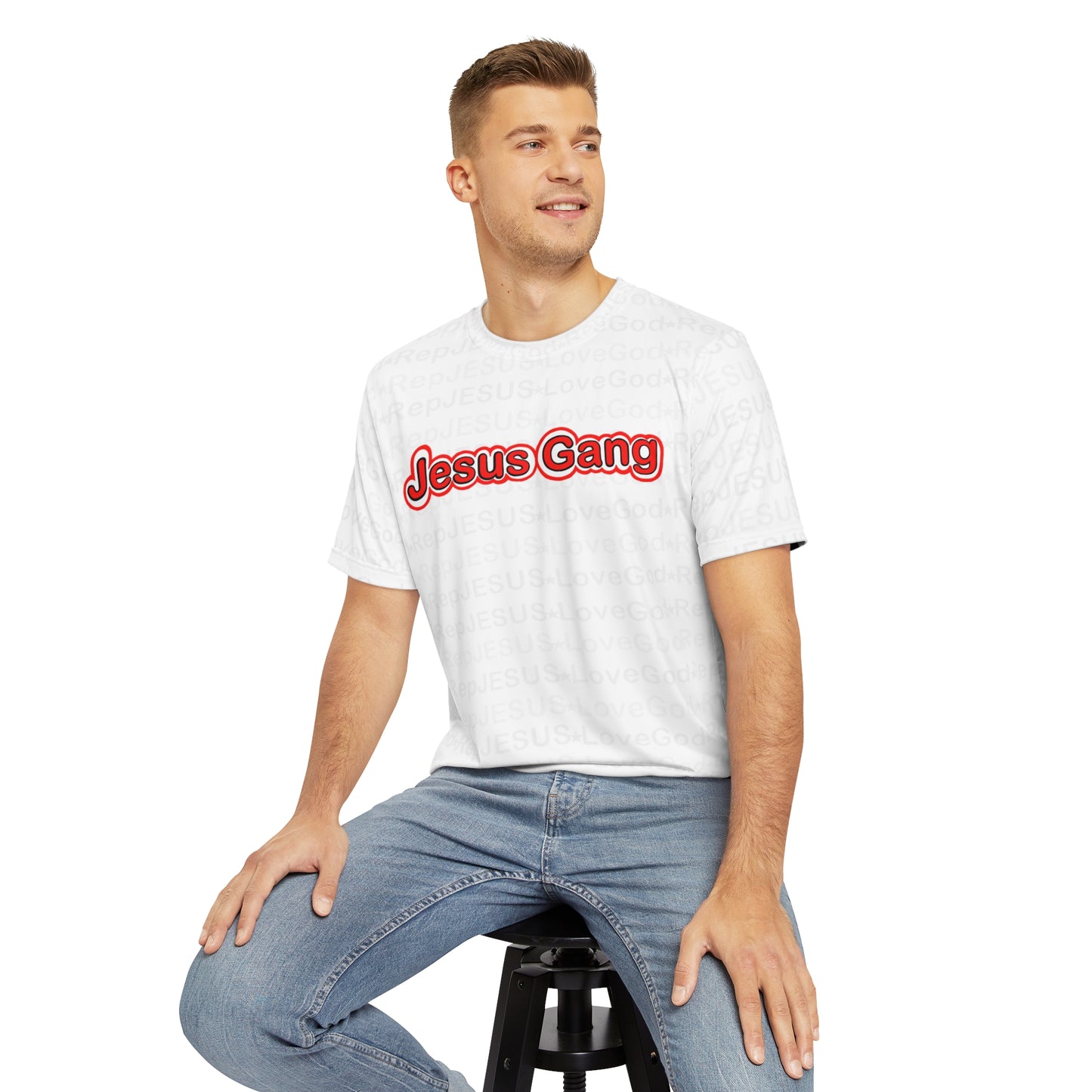 Jesus Gang 10 Men's Polyester Tee