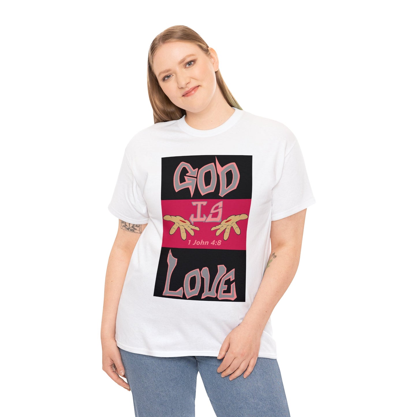 God is Love Blackberries t-shirt By The M.O.G (small print)