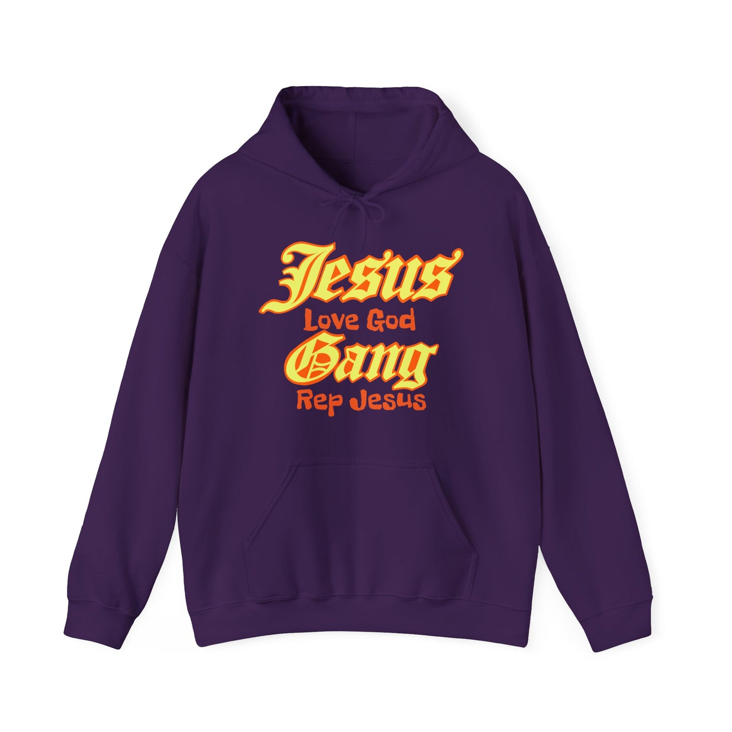 The Lifestyle... Jesus, Love God, Gang, Rep Jesus Hooded Sweatshirt
