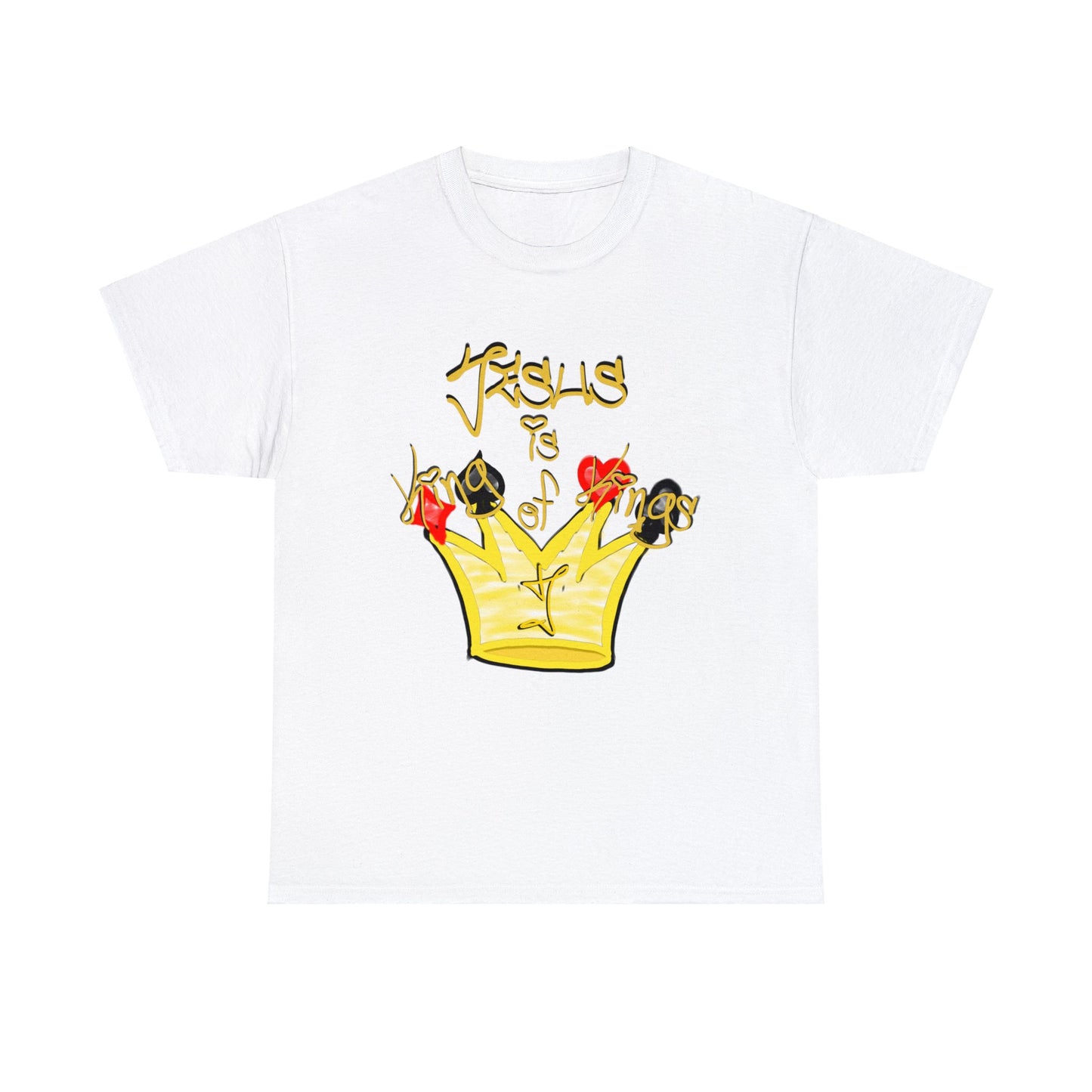 He is... Jesus; KING of KINGS version multi color Heavy Cotton Tee