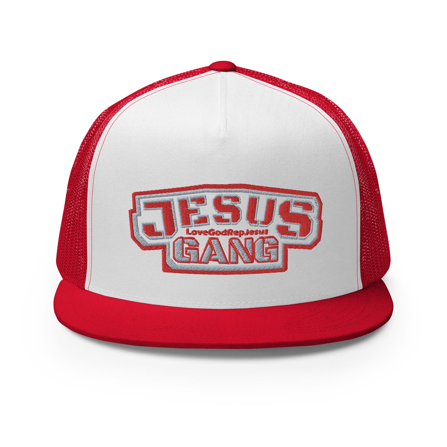 Jesus Gang AoG Red/wht T-Hat
