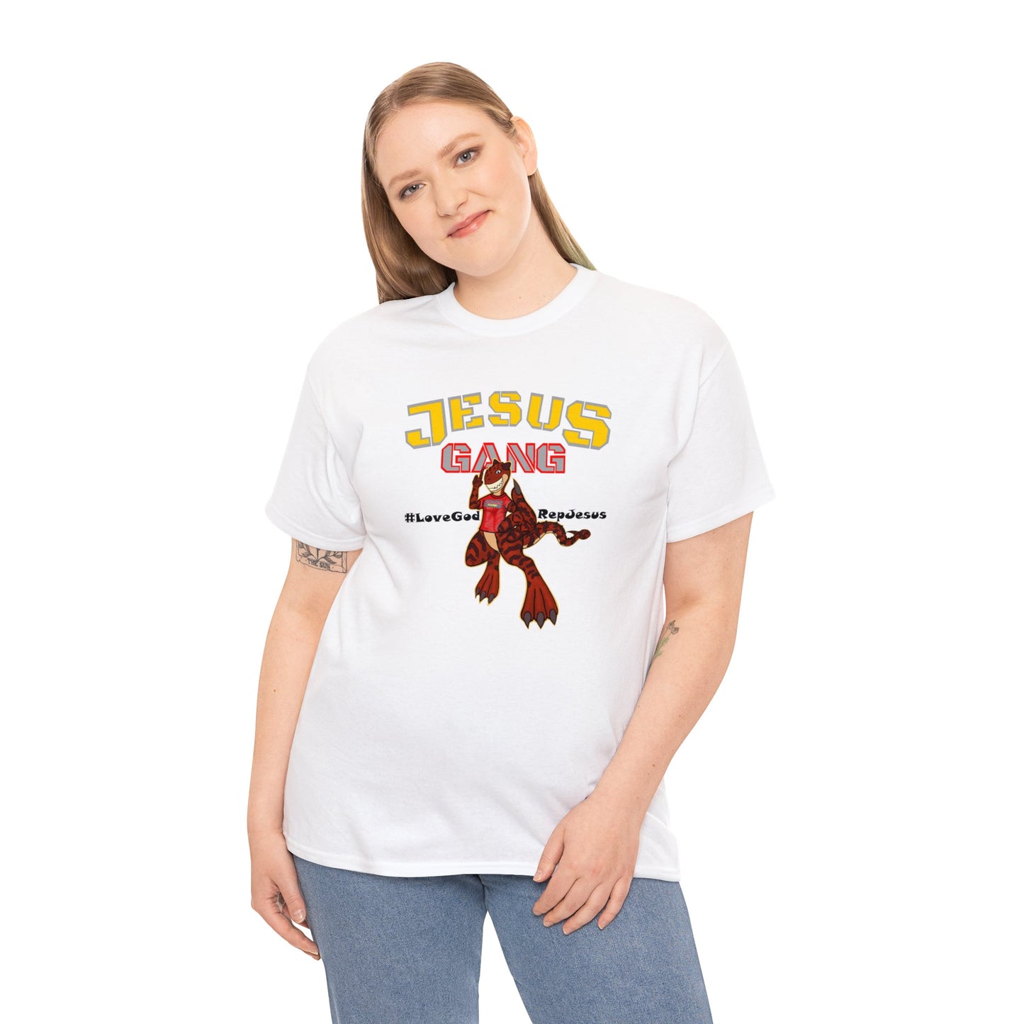 Jesus Gang Dino big kids CLASSIC version multi-color Tee