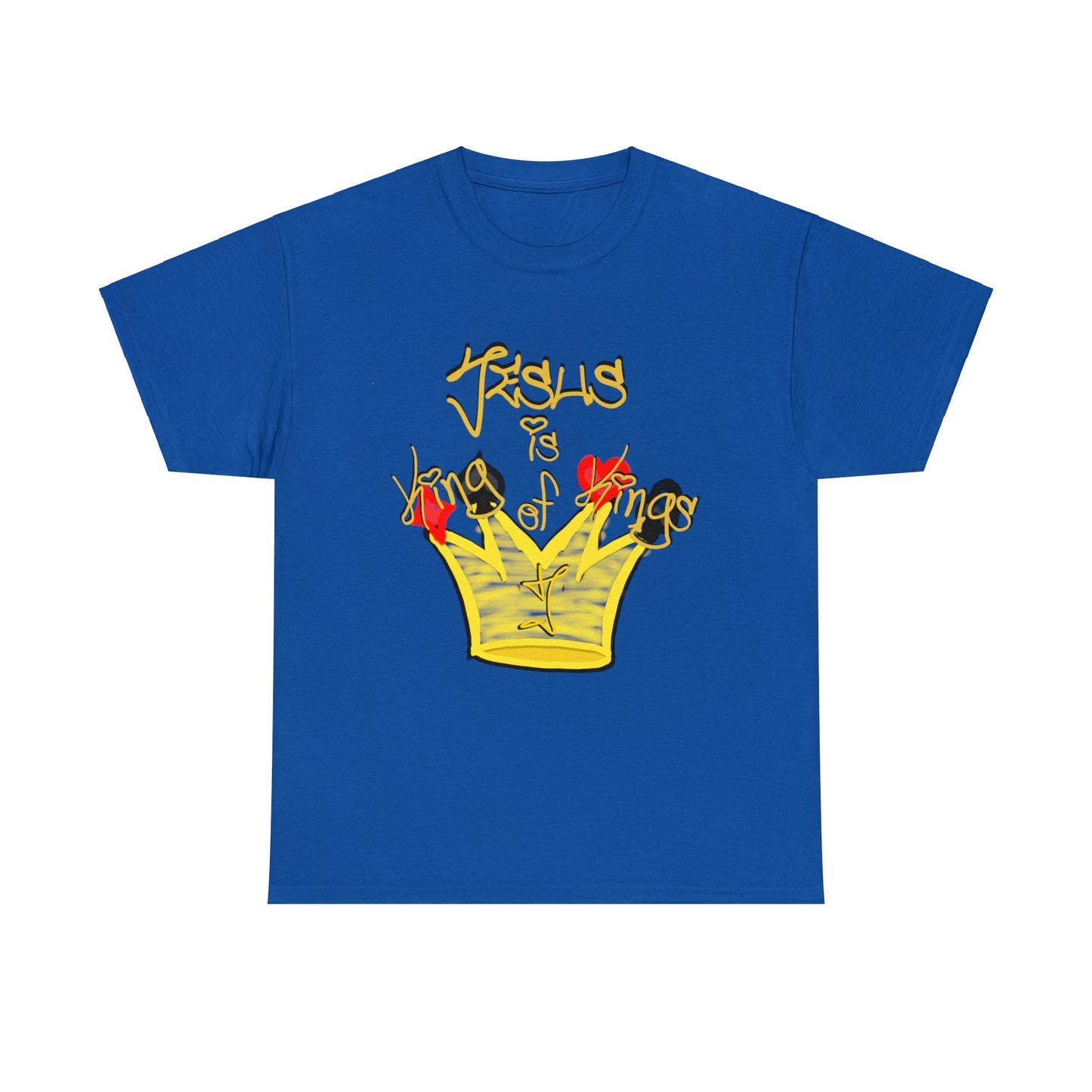 He is... Jesus; KING of KINGS version multi color Heavy Cotton Tee