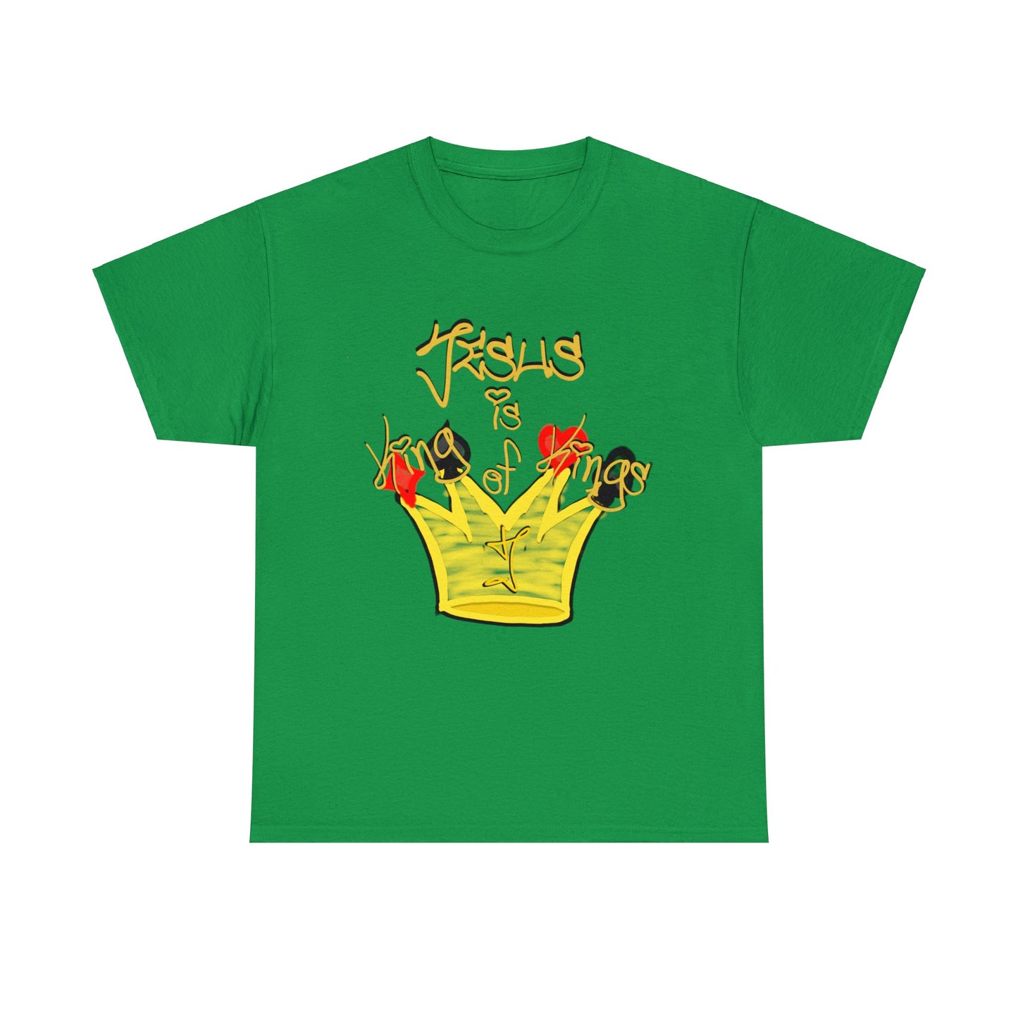 He is... Jesus; KING of KINGS version multi color Heavy Cotton Tee