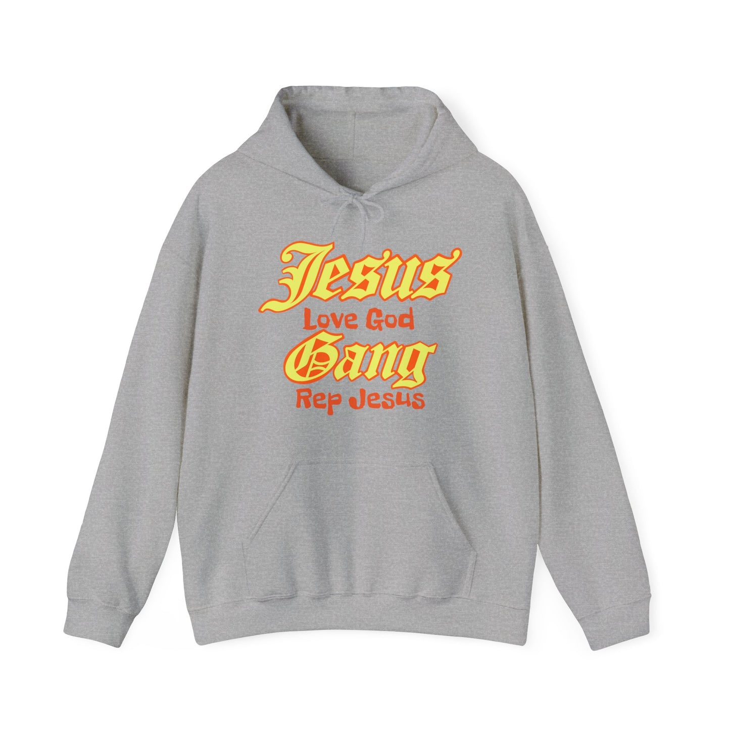 The Lifestyle... Jesus, Love God, Gang, Rep Jesus Hooded Sweatshirt