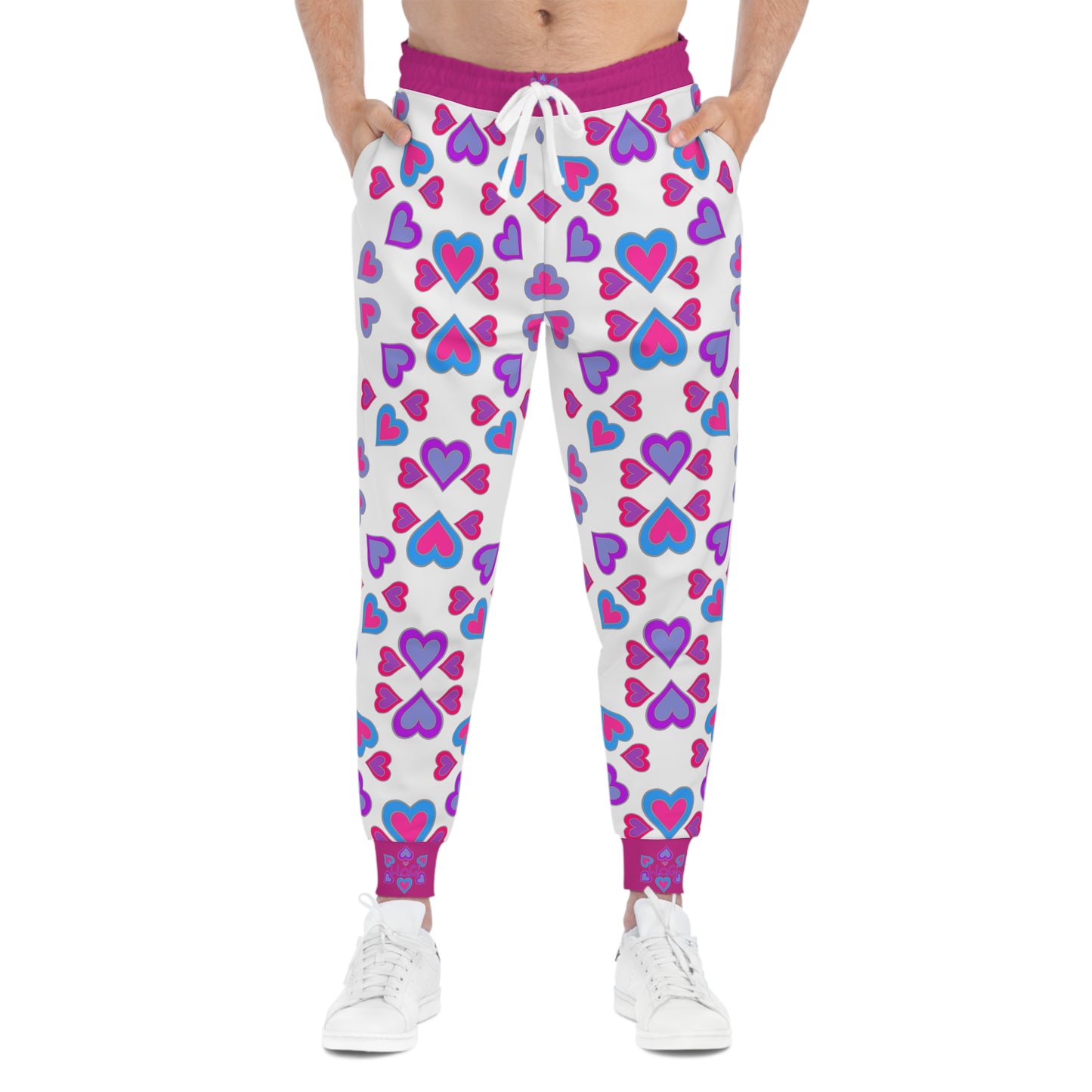 Pink Woman of God Heartberries Athletic Joggers