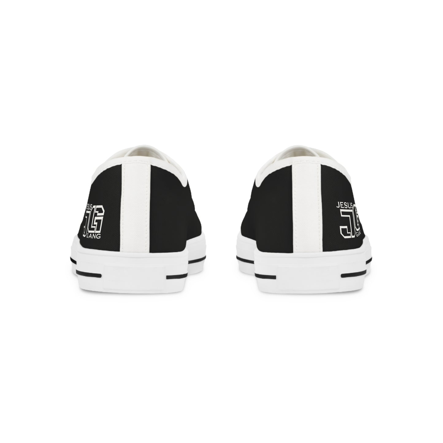 Gang of the Lord, Low Top, Jesus Gang Sneakers. BLACK/WHITE