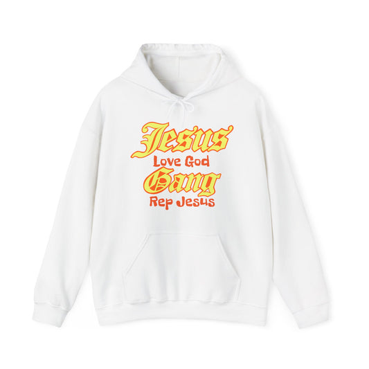 The Lifestyle... Jesus, Love God, Gang, Rep Jesus Hooded Sweatshirt