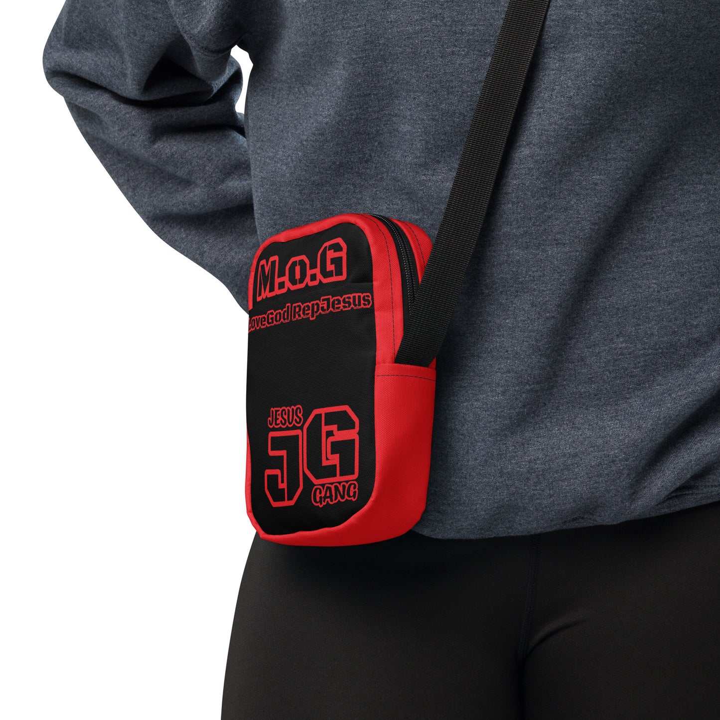 Jesus Gang (Black-N-Cherry) Man of God crossbody bag