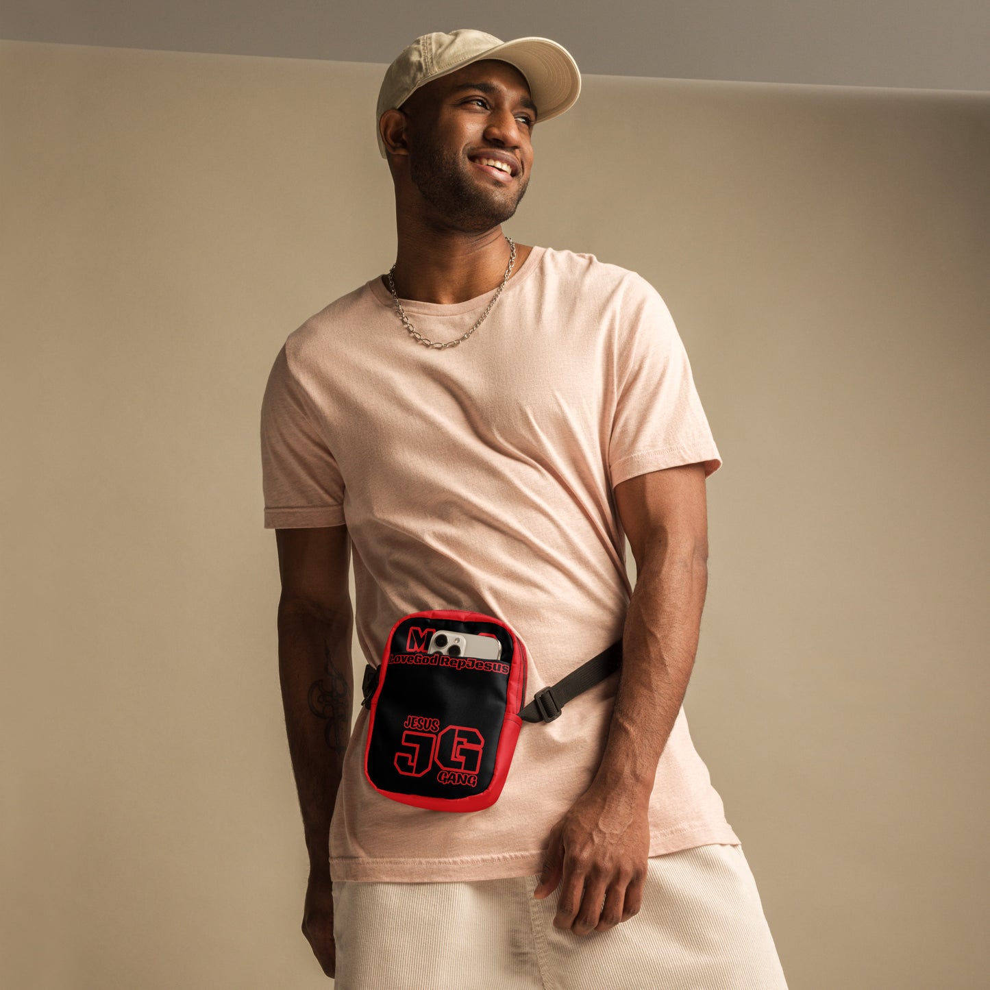 Jesus Gang (Black-N-Cherry) Man of God crossbody bag