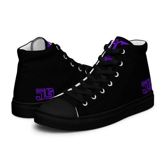 Jesus Gang PURPLE/SOLID Men’s high top canvas shoes